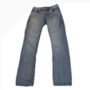 BKE Alec Mens Boys Jeans 28x30 (Actual‎ 26x29) Light Wash Straight Leg